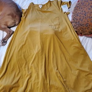 NWT mustardyellow dress from lularoe with leggings